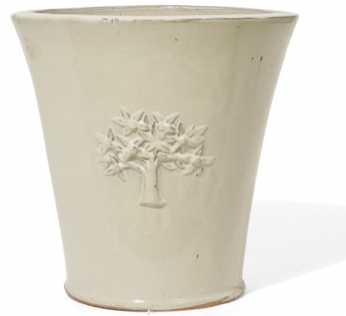 Kirschke Bolton creme glasiert 35 cm - Serie Country Garden | Pflanzgefässe  | Glasierte Keramik Terradura